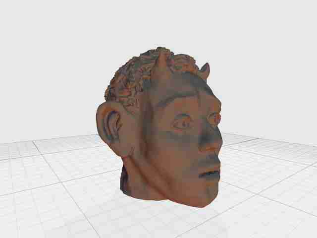 Der Kopf des traurigen Teufels Image